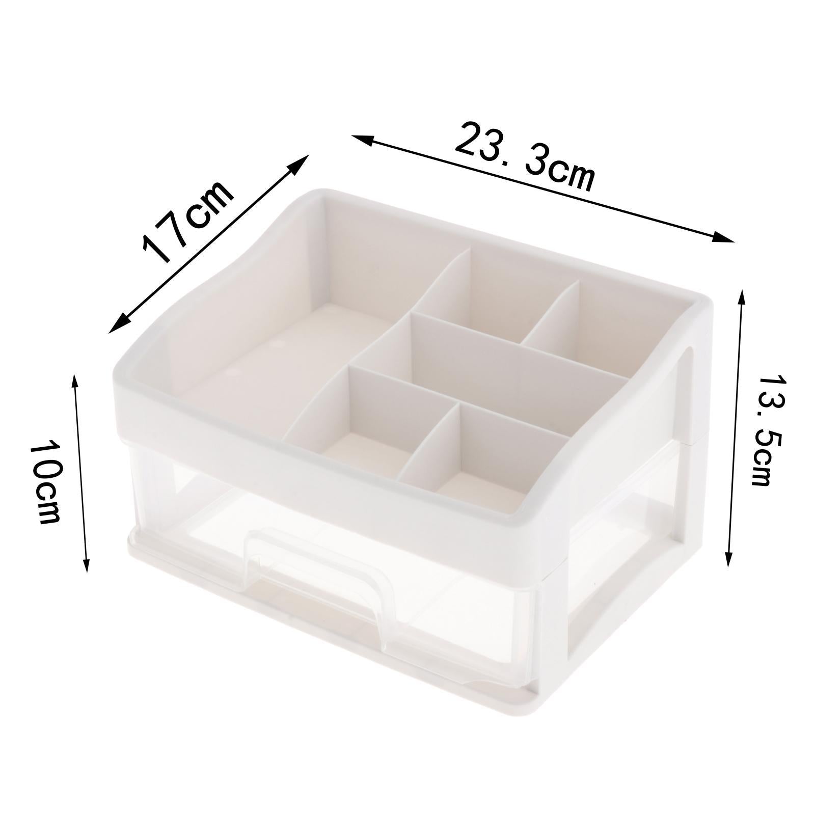 Multi-Function Makeup Storage Box Desk Organizer for Desktop Countertop 23.3x17x13.5cm
