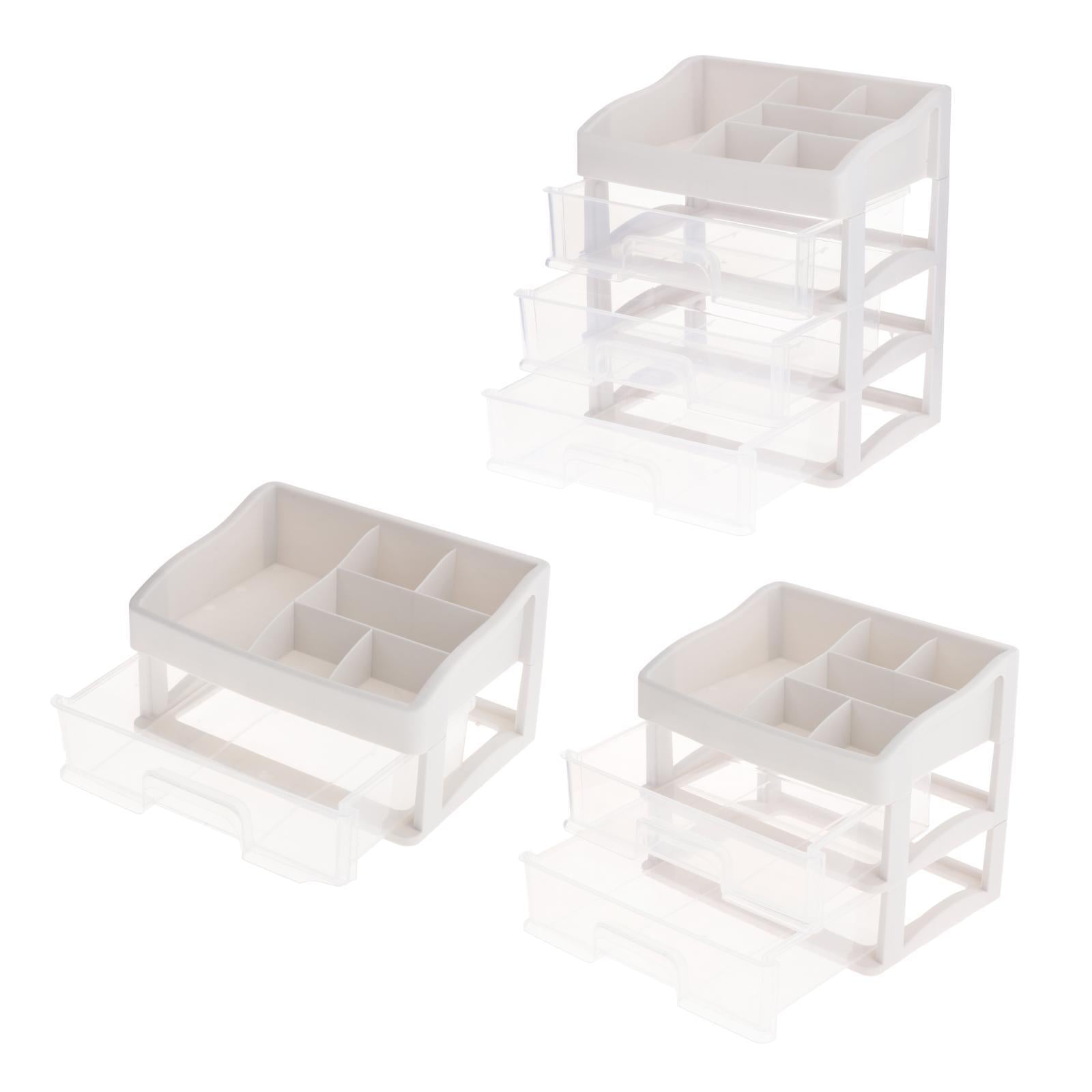 Multi-Function Makeup Storage Box Desk Organizer for Desktop Countertop 23.3x17x13.5cm