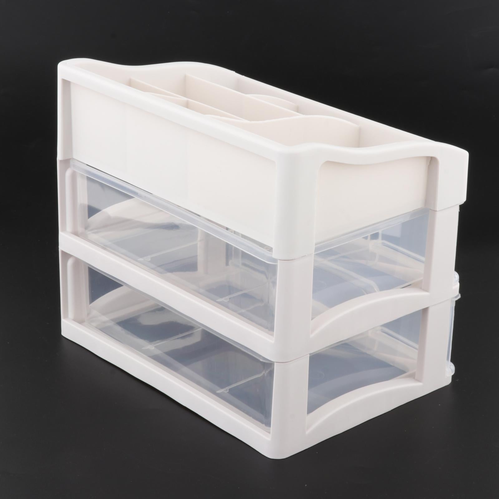 Multi-Function Makeup Storage Box Desk Organizer for Desktop Countertop 23.3x17x20.2cm