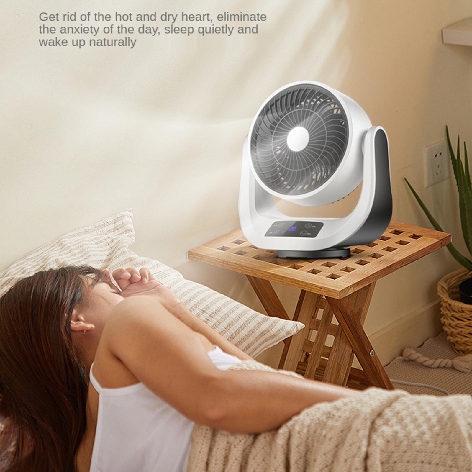 Mini Desktop Fan Air Convection Circulating Cooler Remote Control Style