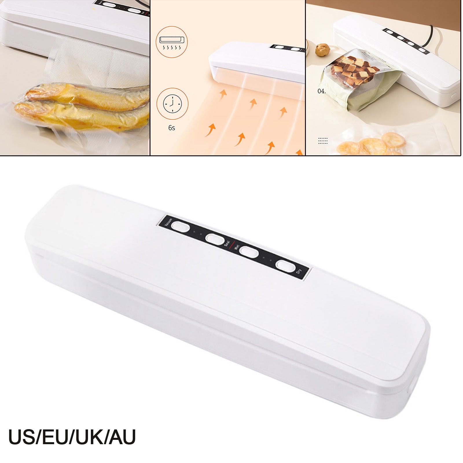Portable Food Vacuum Sealer Machine Kitchen Tools Food Preservation Plug-US