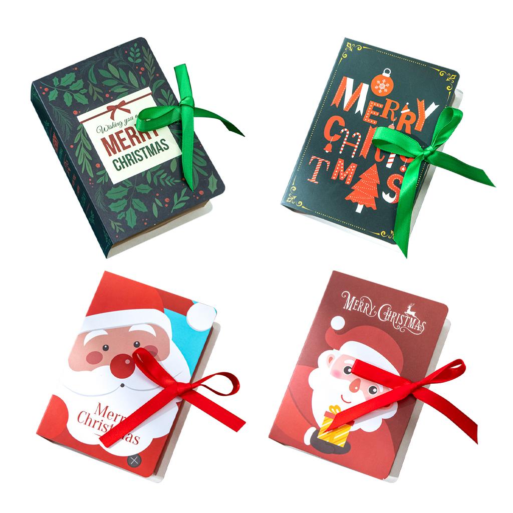 Xmas Party Food Box Kids Meal Sweet Candy, Gift, Lunch Santa Boy Girls green leaves