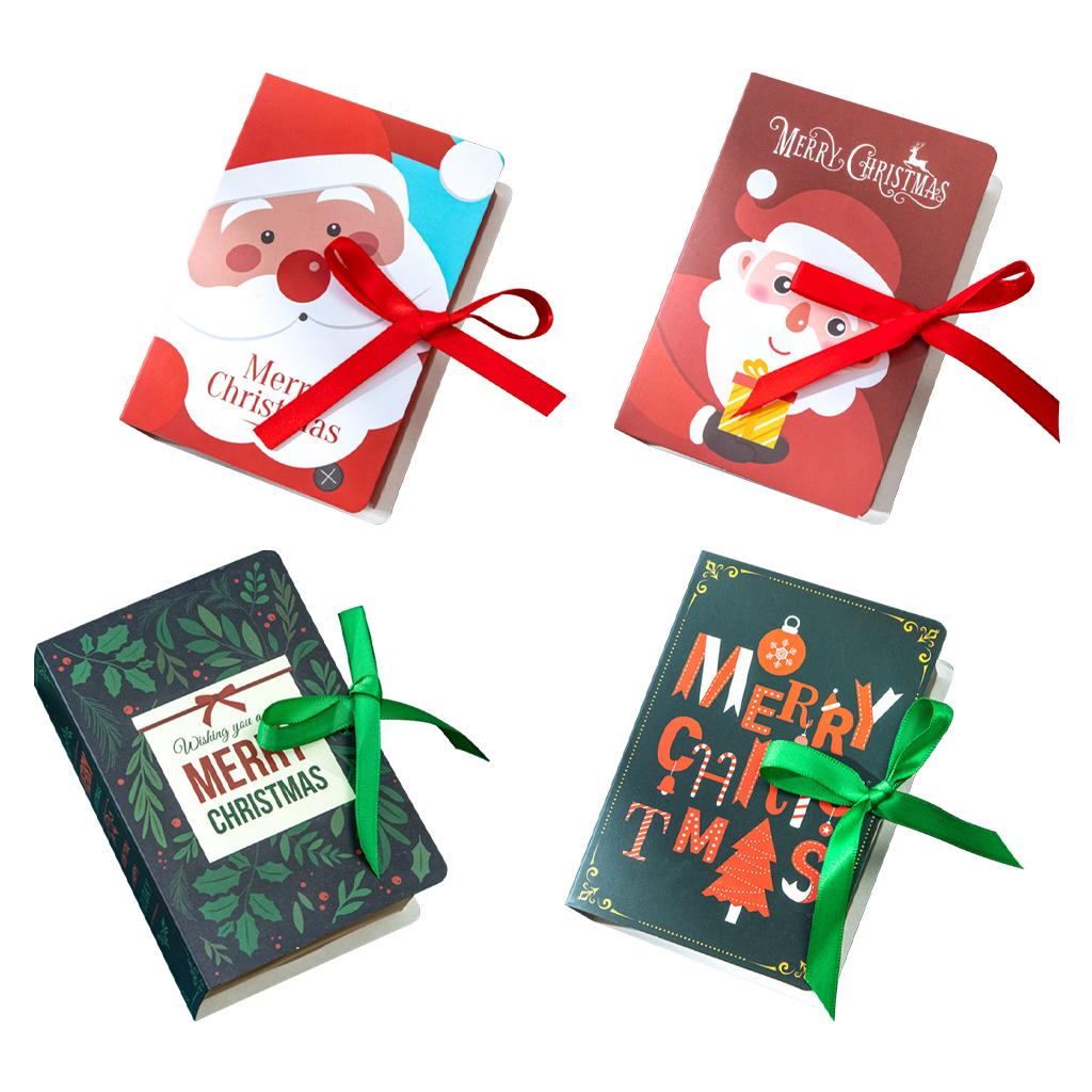 Xmas Party Food Box Kids Meal Sweet Candy, Gift, Lunch Santa Boy Girls green leaves