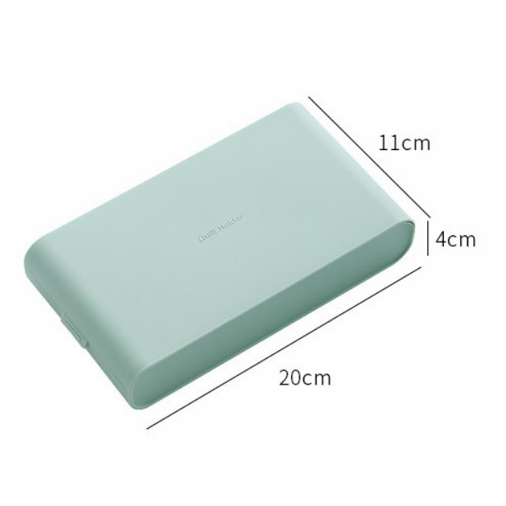 Lightweight Mask Box Pollution-Free Anti-Dust Keep Mask Clean for Home Green