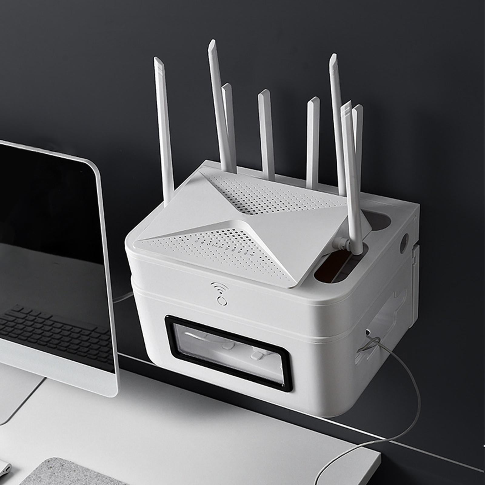 Storage Case Cord Organizer Baby-Pets Proof Safety Wall Hanging for Computer White L