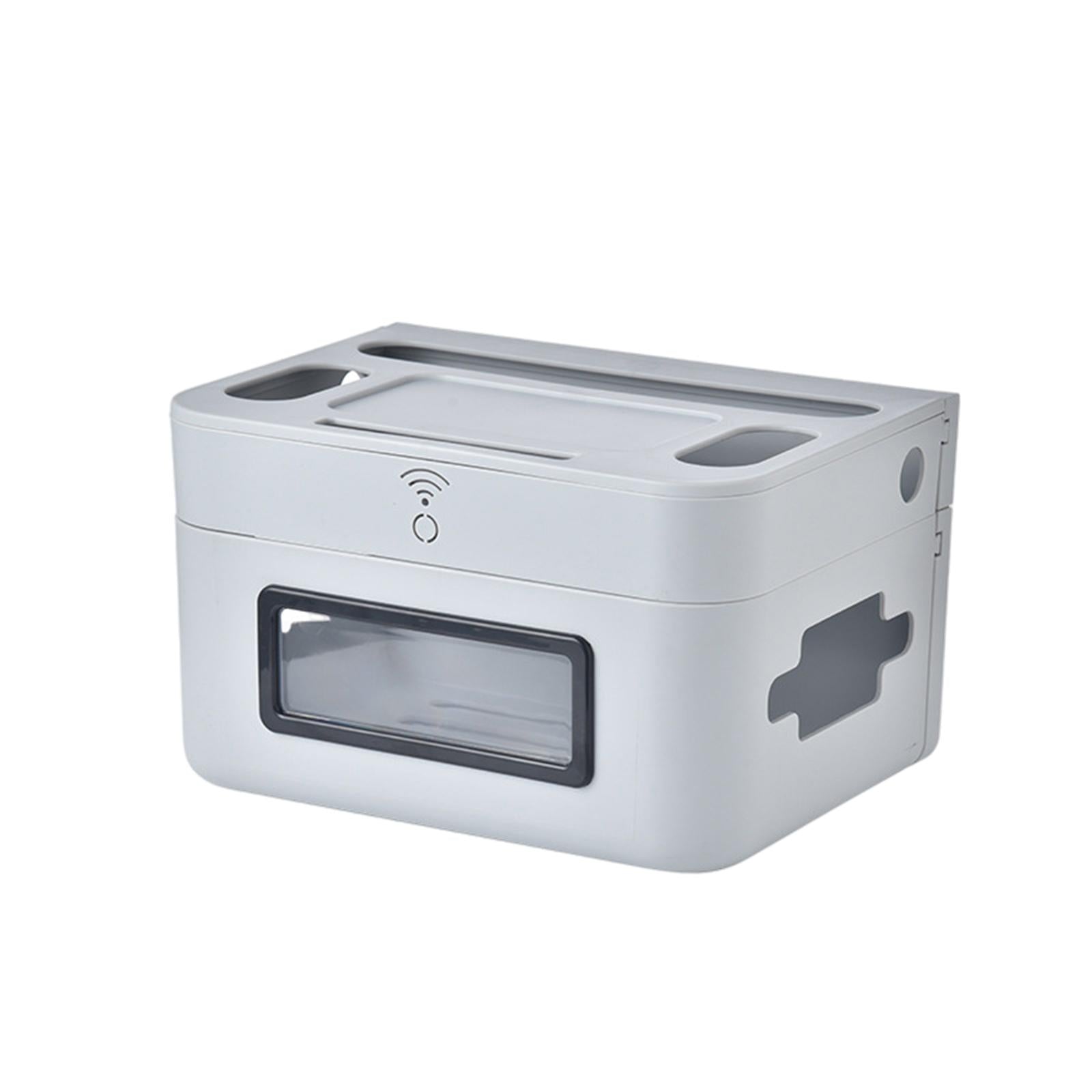 Storage Case Cord Organizer Baby-Pets Proof Safety Wall Hanging for Computer Grey L