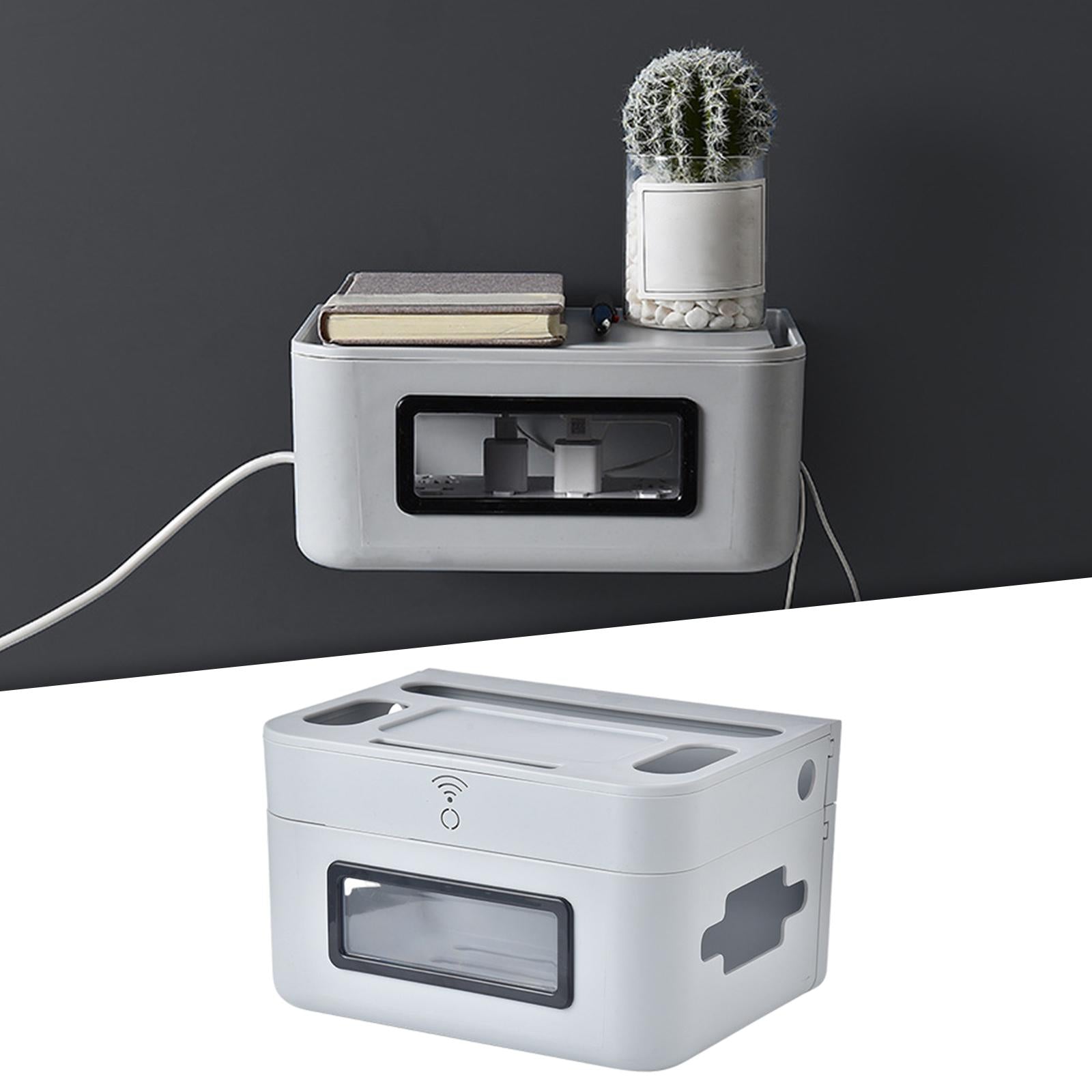 Storage Case Cord Organizer Baby-Pets Proof Safety Wall Hanging for Computer Grey L