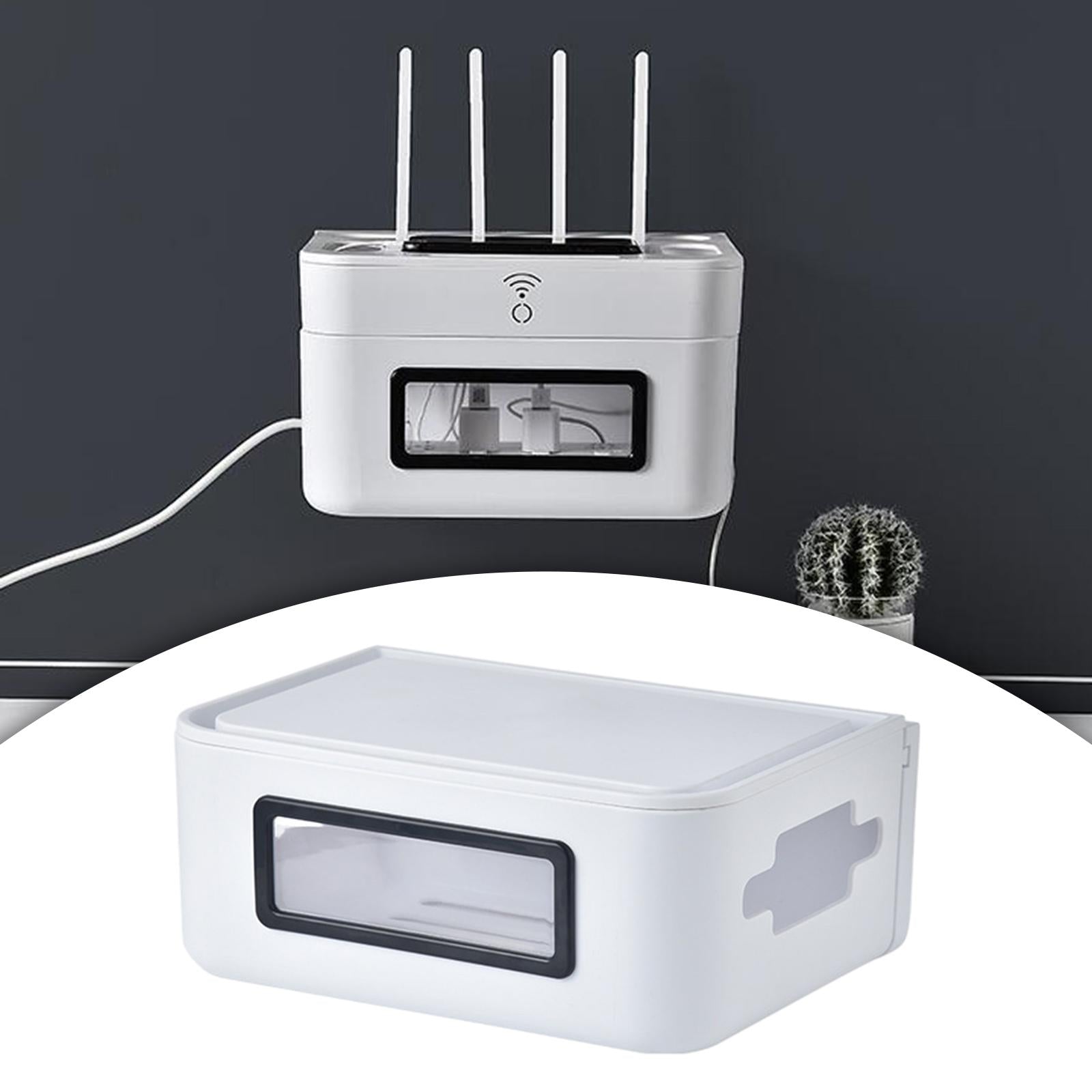 Storage Case Cord Organizer Baby-Pets Proof Safety Wall Hanging for Computer White S