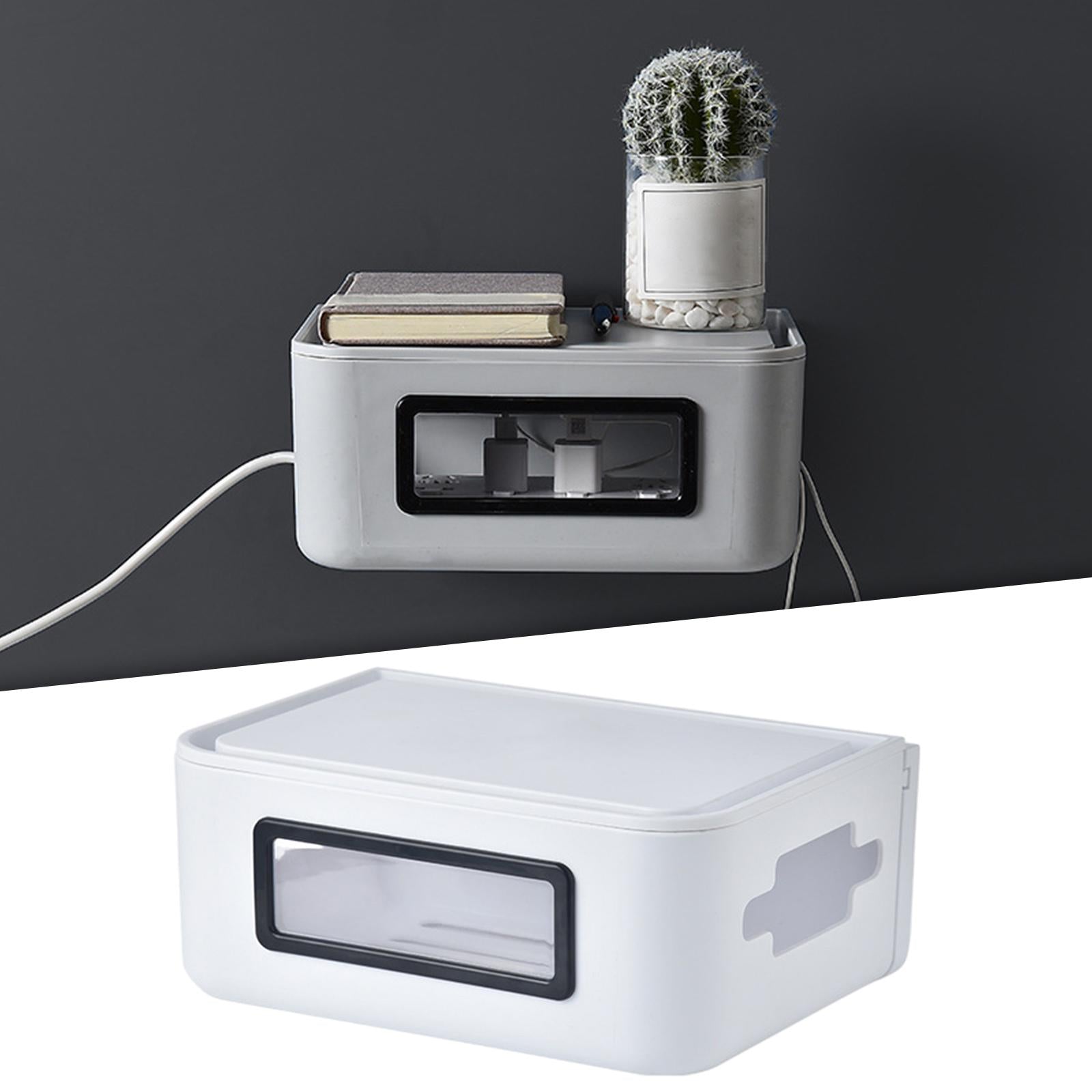 Storage Case Cord Organizer Baby-Pets Proof Safety Wall Hanging for Computer White S