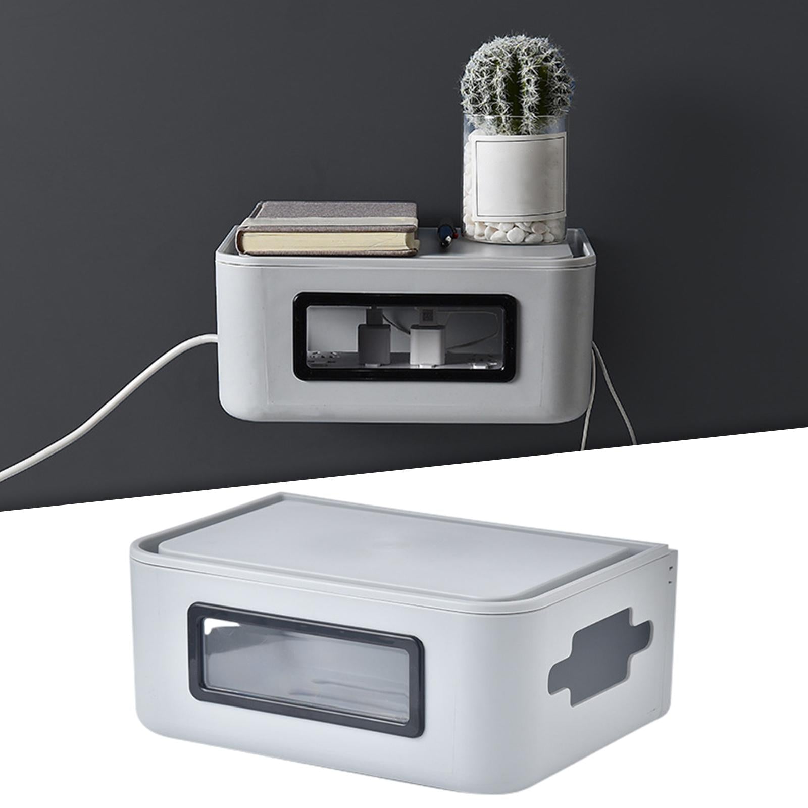 Storage Case Cord Organizer Baby-Pets Proof Safety Wall Hanging for Computer Grey S