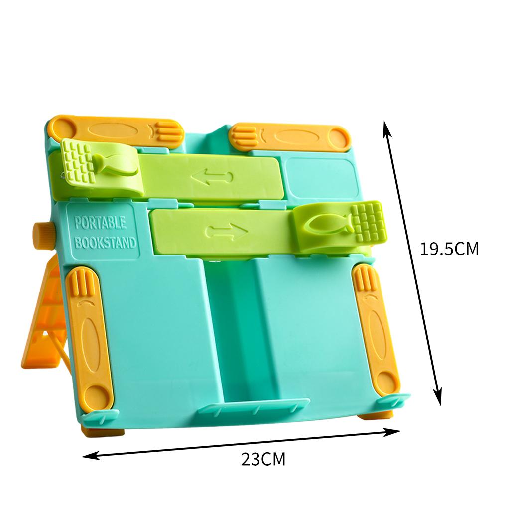 Portable Book Document Foldable Stand Reading Desk Holder Bookstand Green