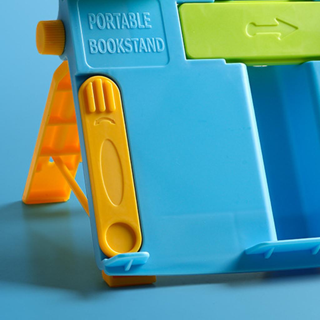 Portable Book Document Foldable Stand Reading Desk Holder Bookstand Blue