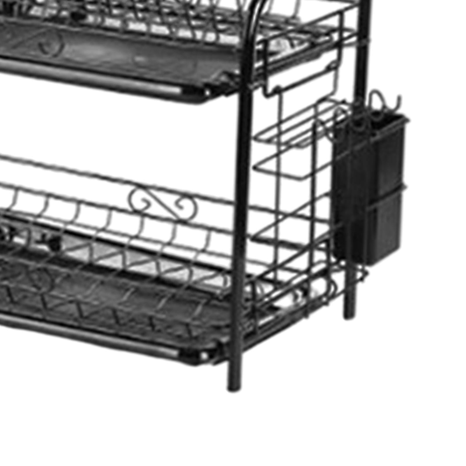 Multi-Functional Dish Drying Rack Tableware Organizer Kitchen Supplies 2 Tier