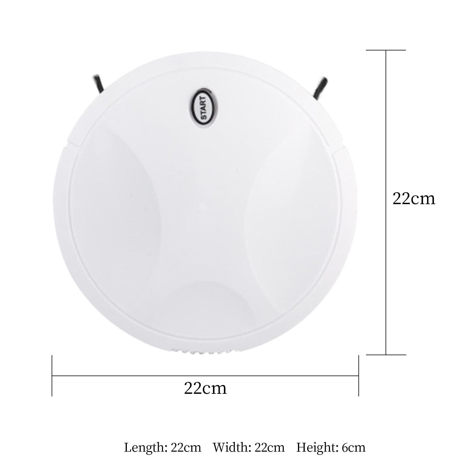 Robot Vacuum Cleaner Auto Rechargeable Smart Sweeping Robot Dry Wet Sweep White