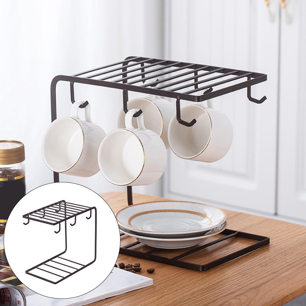 Coffee Mug Holder Drain Storage Drying Rack Drinking Cup Holder for Kitchen