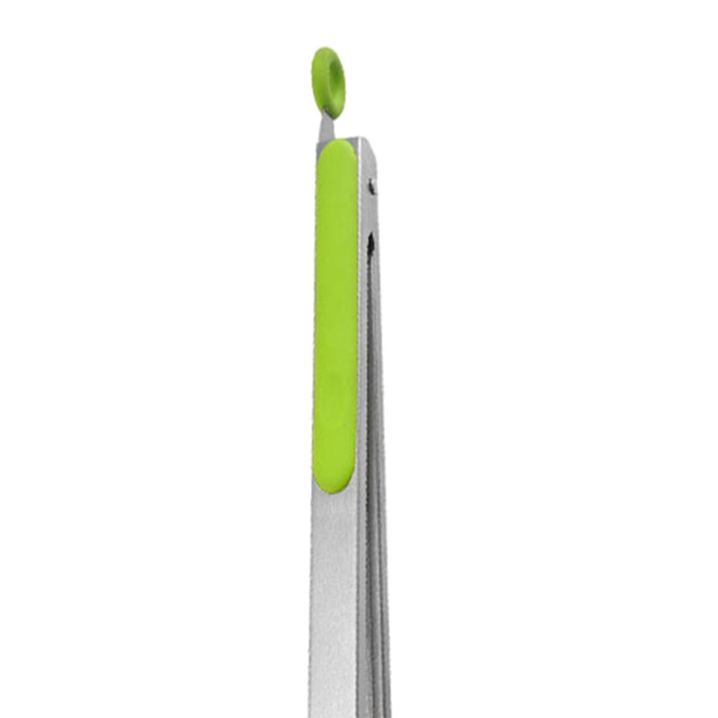 2xKitchen Tongs with Silicone Tips Food BBQ Cooking Utensil 12 inch Green