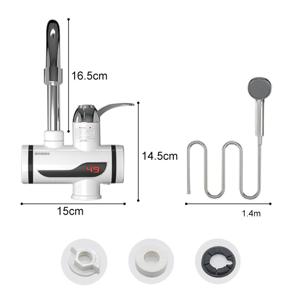 Electric Hot Water Heater Water Heater Faucet for Home Bathroom 110V Under Adapter