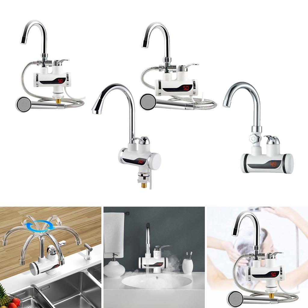 Electric Hot Water Heater Water Heater Faucet for Home Bathroom 110V Under Adapter