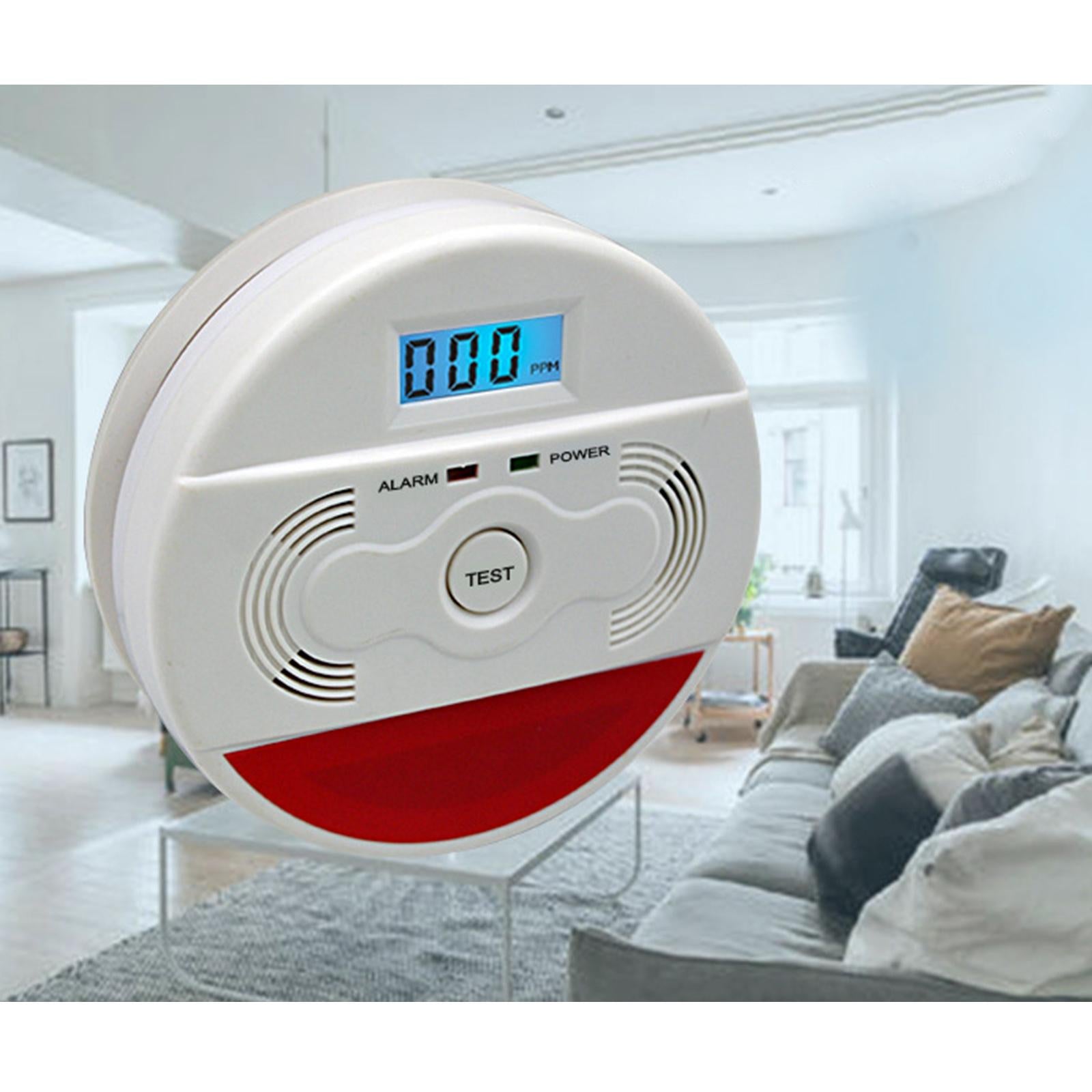 CO Sensor 85dB Warning Detection Alarm Carbon Monoxide Detector Smoke Alarm