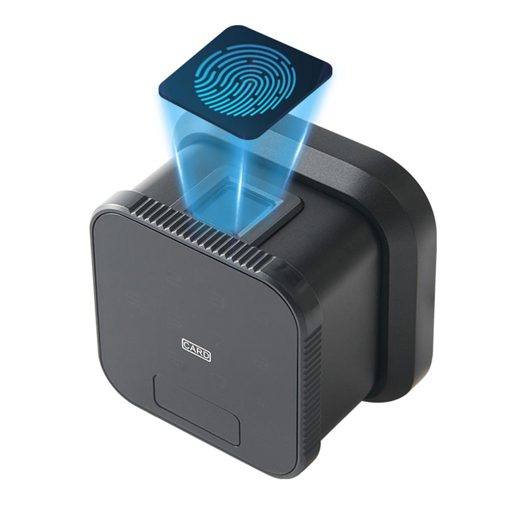 Fingerprint Password Smart Lock Home Card Fingerprint Lock Black