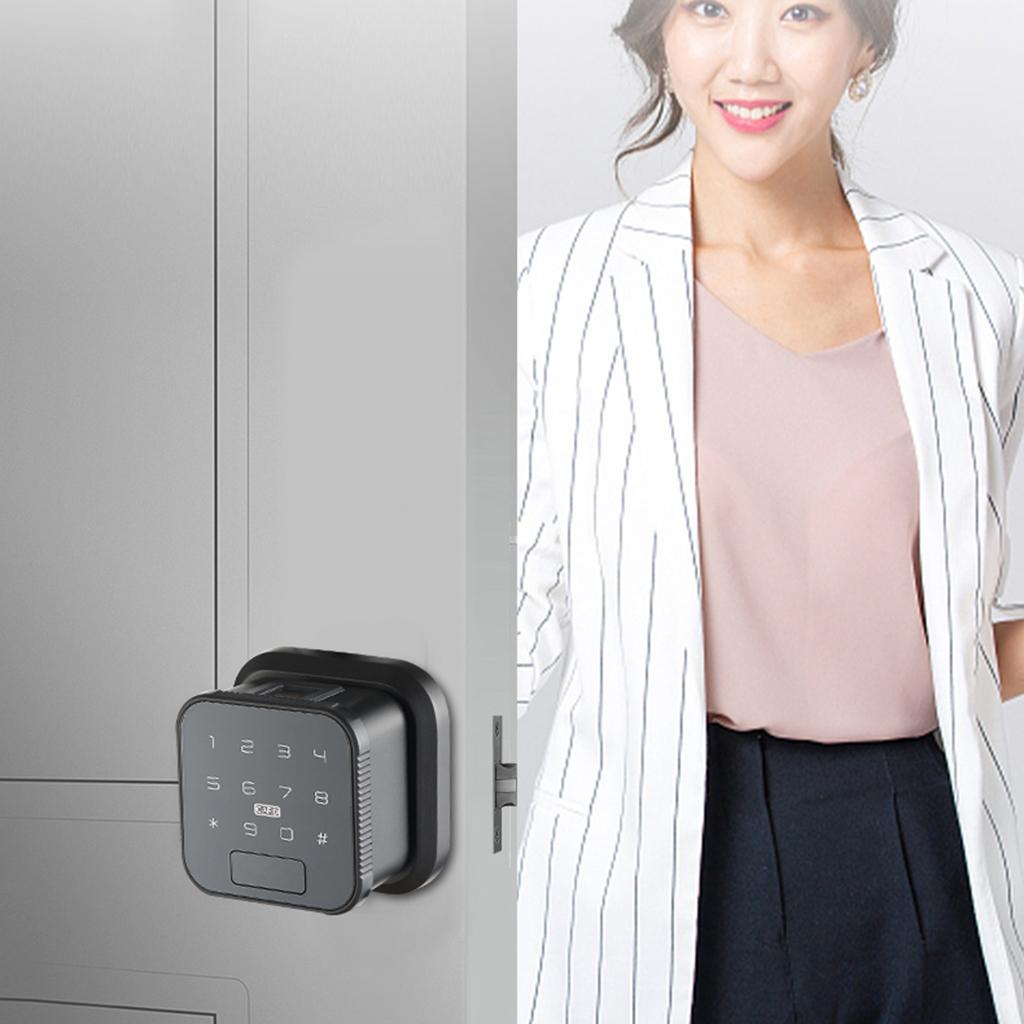 Fingerprint Password Smart Lock Home Card Fingerprint Lock Black