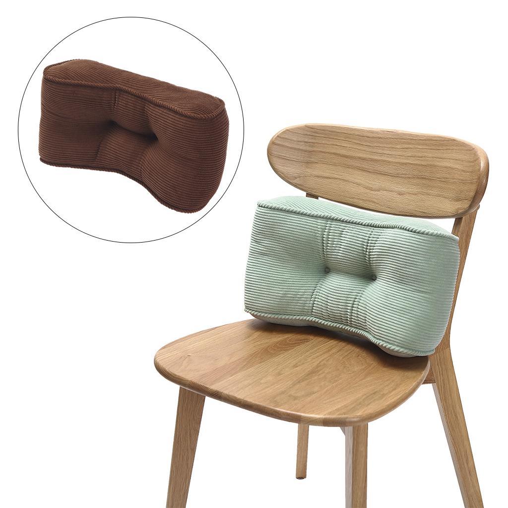 Corduroy Lumbar Back Support Cushion Waist Pillow Office Home Car Chair Coffee