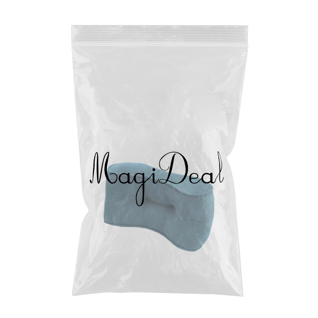 Corduroy Lumbar Back Support Cushion Waist Pillow Office Home Car Chair Light Green