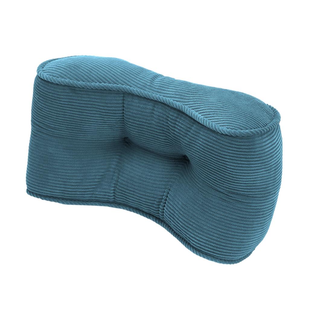 Corduroy Lumbar Back Support Cushion Waist Pillow Office Home Car Chair Light Green