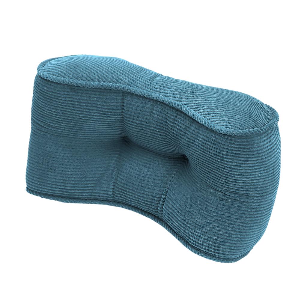 Corduroy Lumbar Back Support Cushion Waist Pillow Office Home Car Chair Light Green