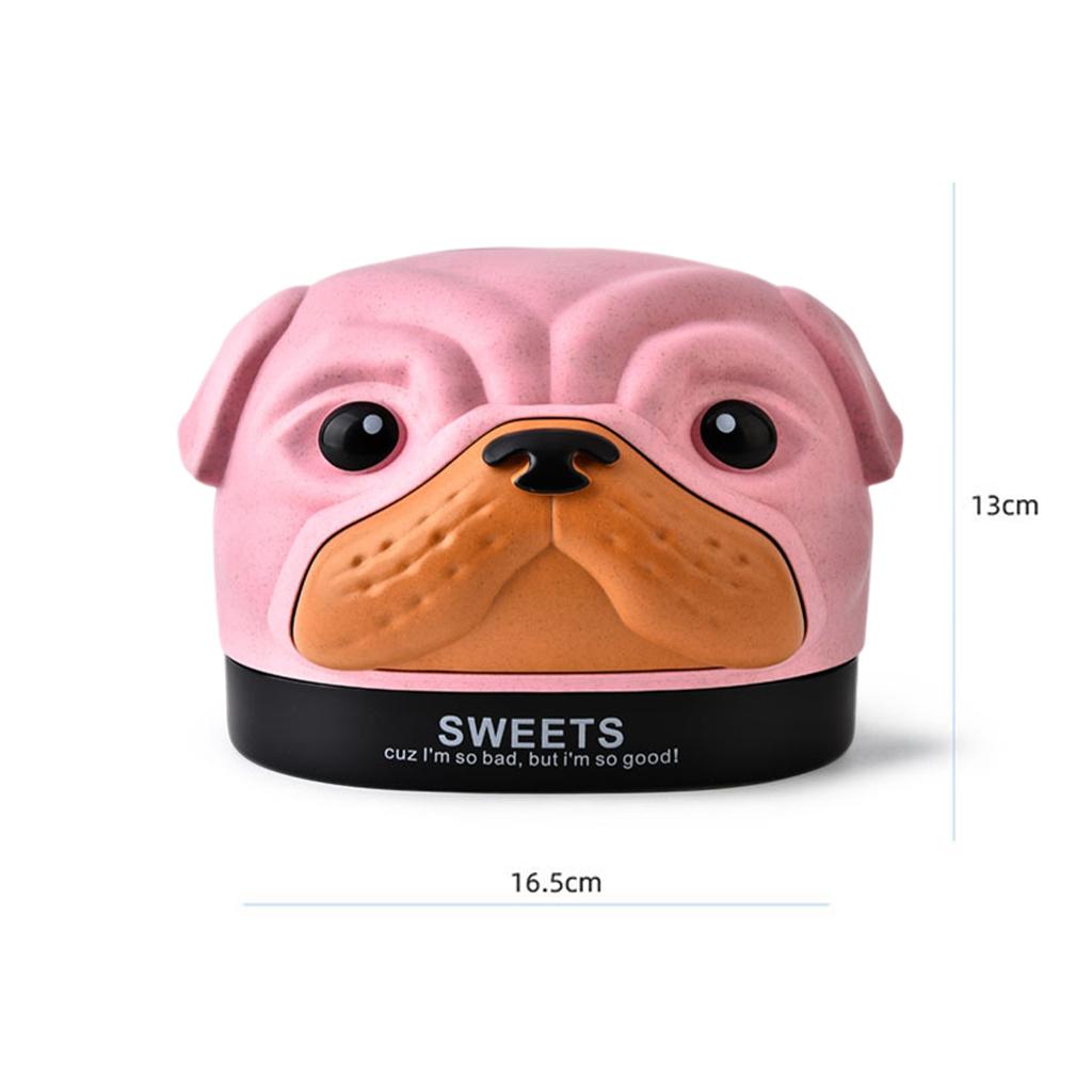 Cute Tissue Box Ornament Craft for Desktop Bedroom Kitchen pink dog