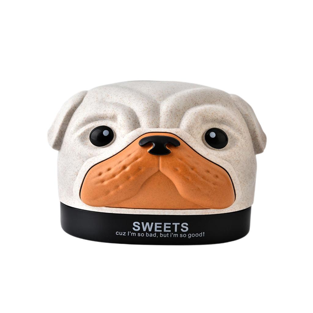 Cute Tissue Box Ornament Craft for Desktop Bedroom Kitchen beige dog