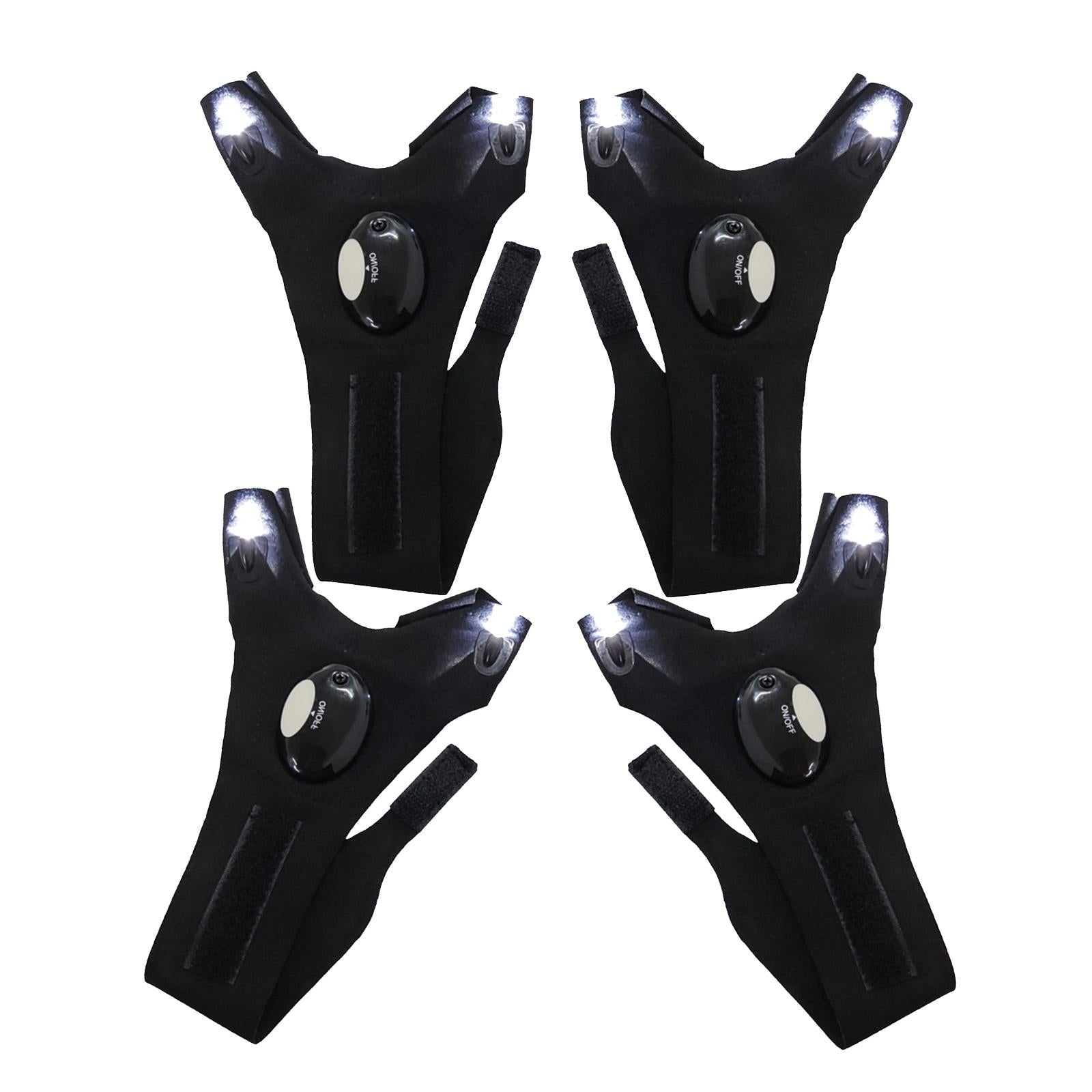 Outdoor Finger Glove LED Light Flashlight Gloves for Fishing Left