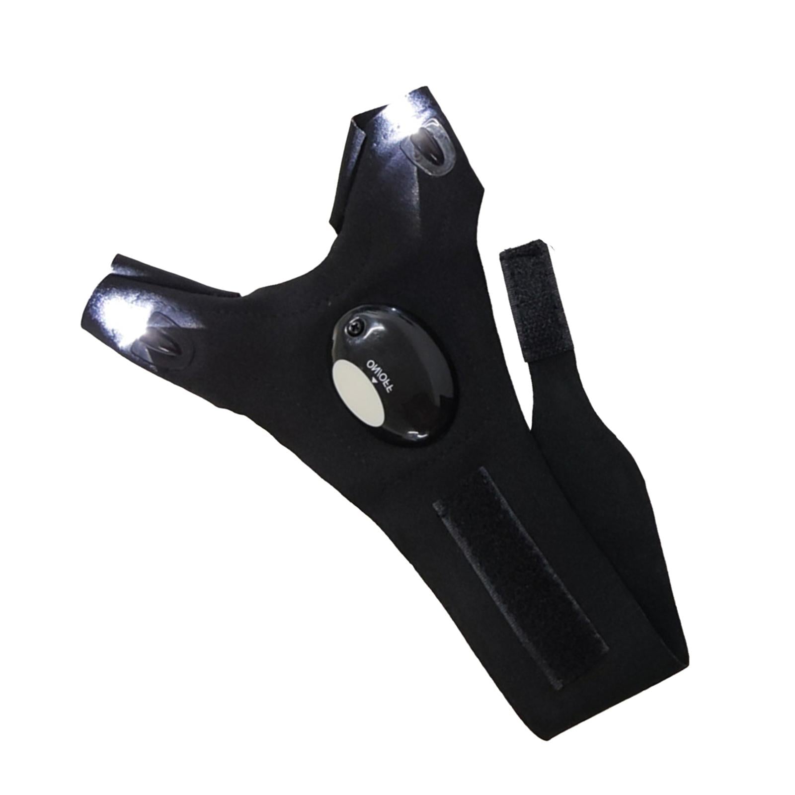 Outdoor Finger Glove LED Light Flashlight Gloves for Fishing Left