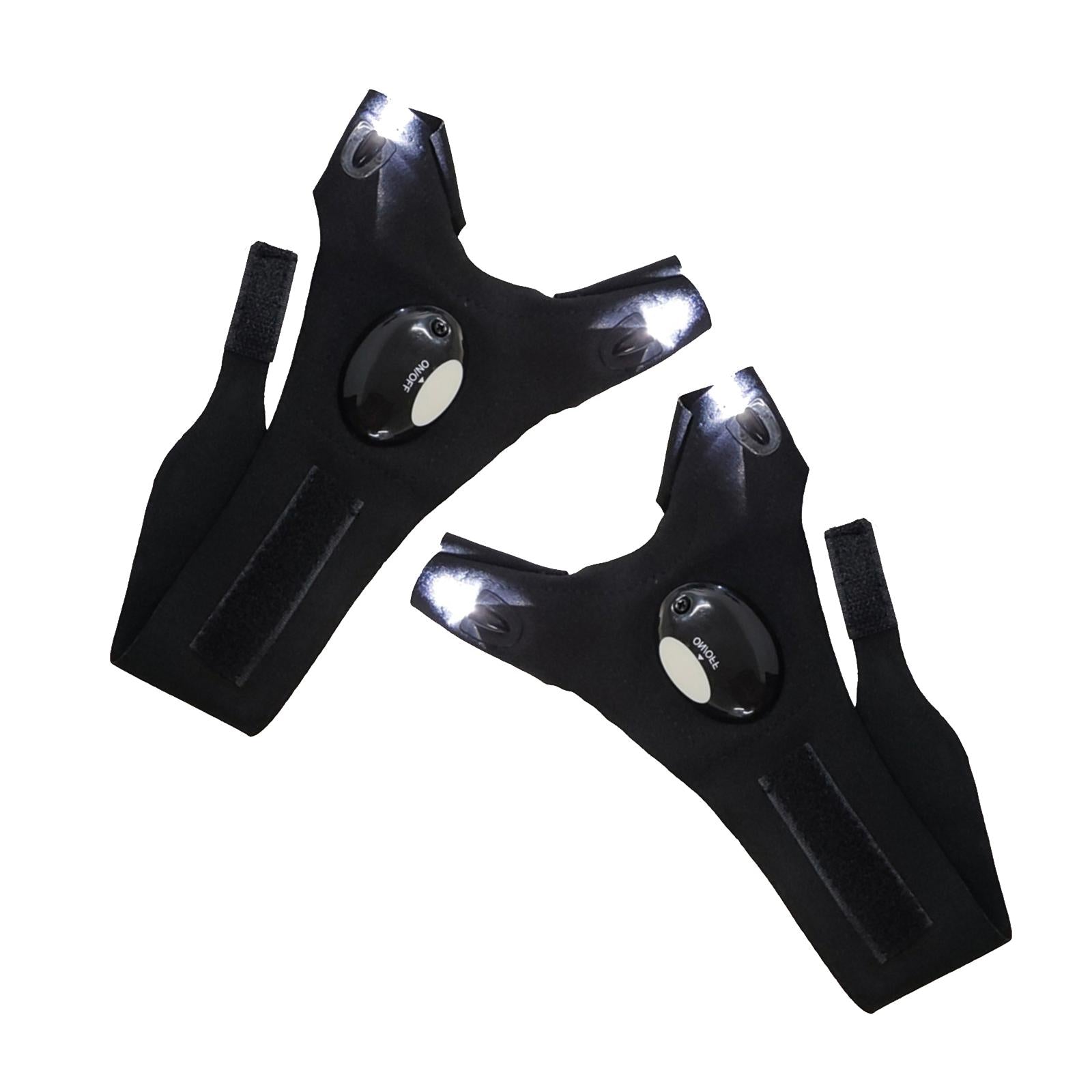 Outdoor Finger Glove LED Light Flashlight Gloves for Fishing Left Right