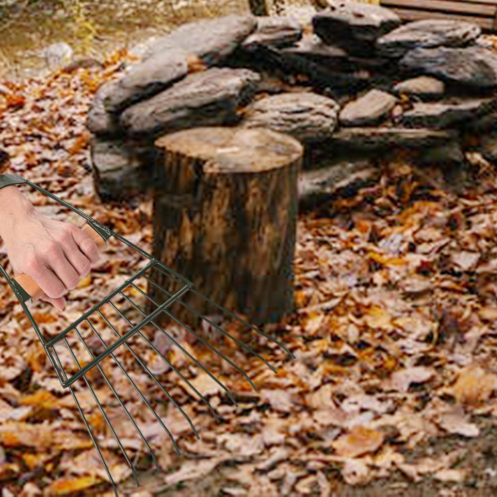 Garden Large Hand Rakes Grass Raking Tools Cleaning Rake for Garden Yard