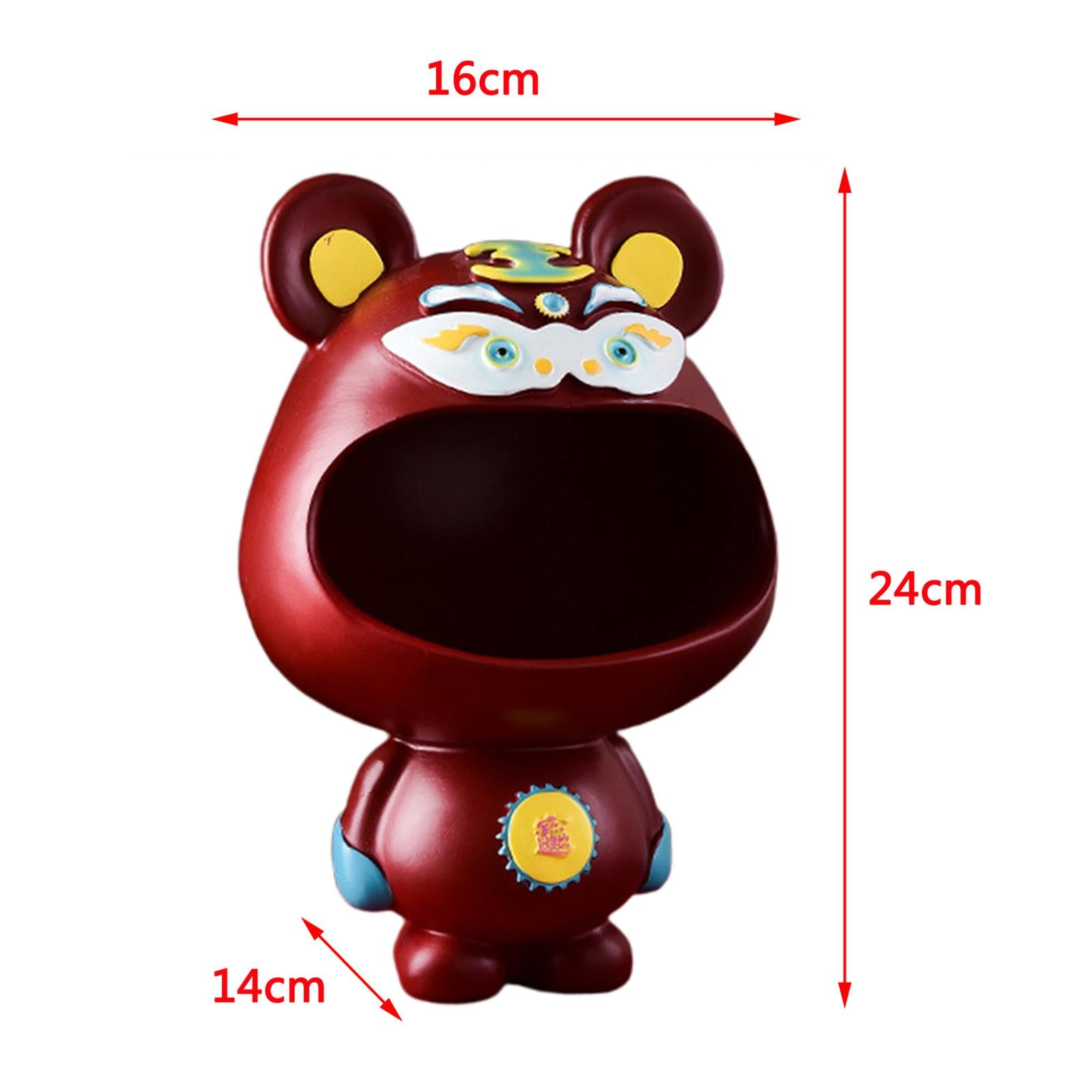 Creative Figurines Holding Storage Tray Candy Dish Keys Holder Red