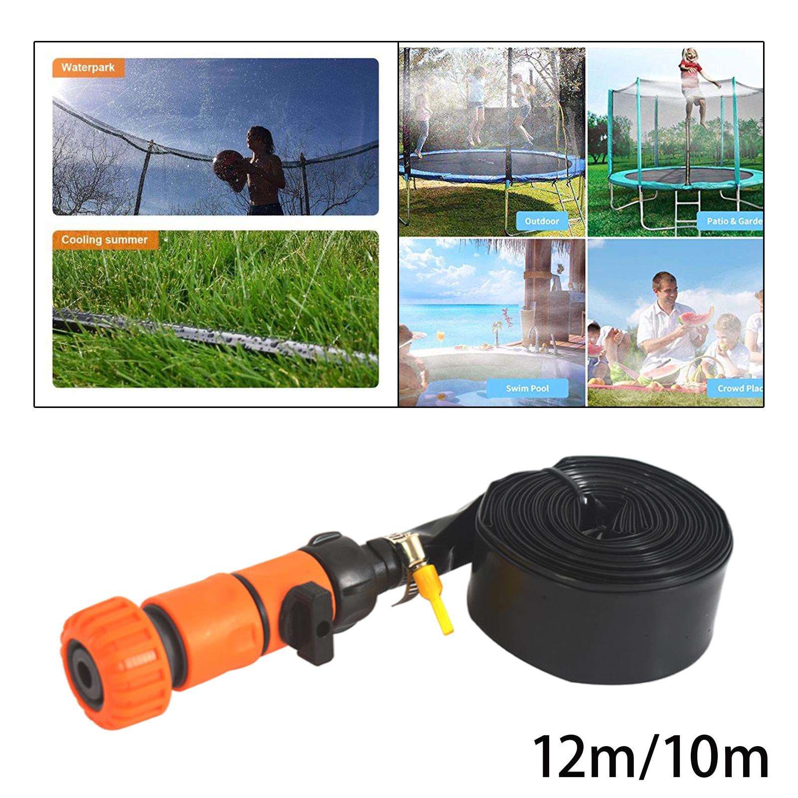 Summer Trampoline Sprinkler Waterpark Game Fun Kids Play Toys for Pool 12M