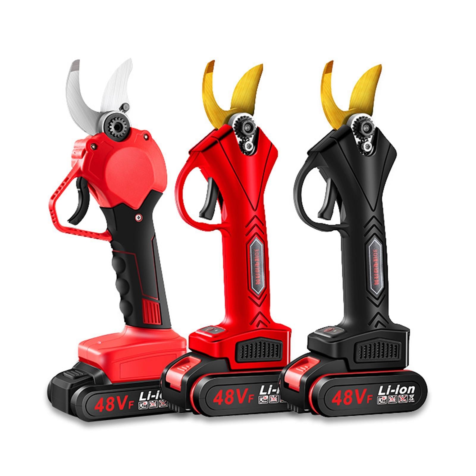 Gardening Shears Clippers with Steel Blade Cutting Branches Gardening Cutter Red Black A