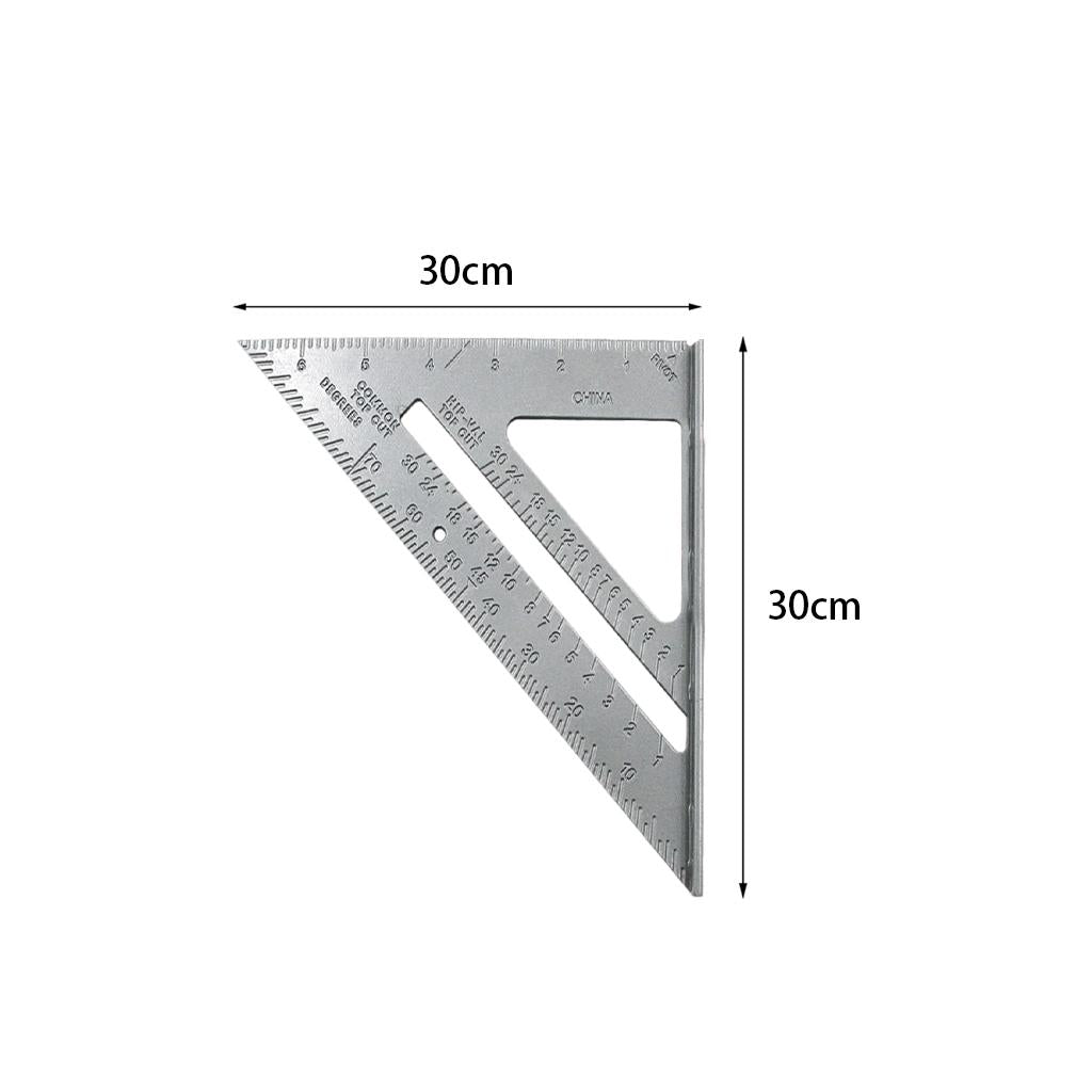 Aluminum Alloy Woodworking 7 Triangle Ruler High Toughness Measuring Tool"