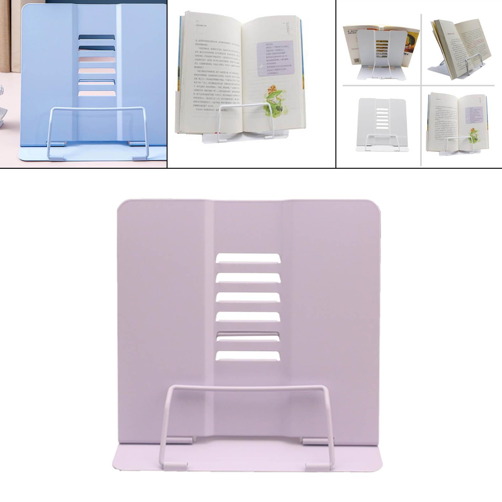 Portable Reading Stand Book Stand Document Holder Rack Adjustable Height Purple