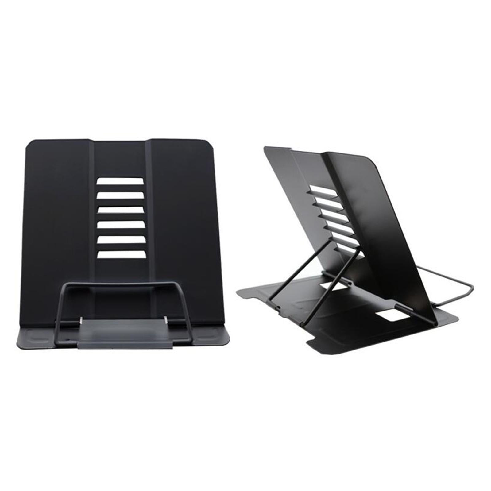 Portable Reading Stand Book Stand Document Holder Rack Adjustable Height Black