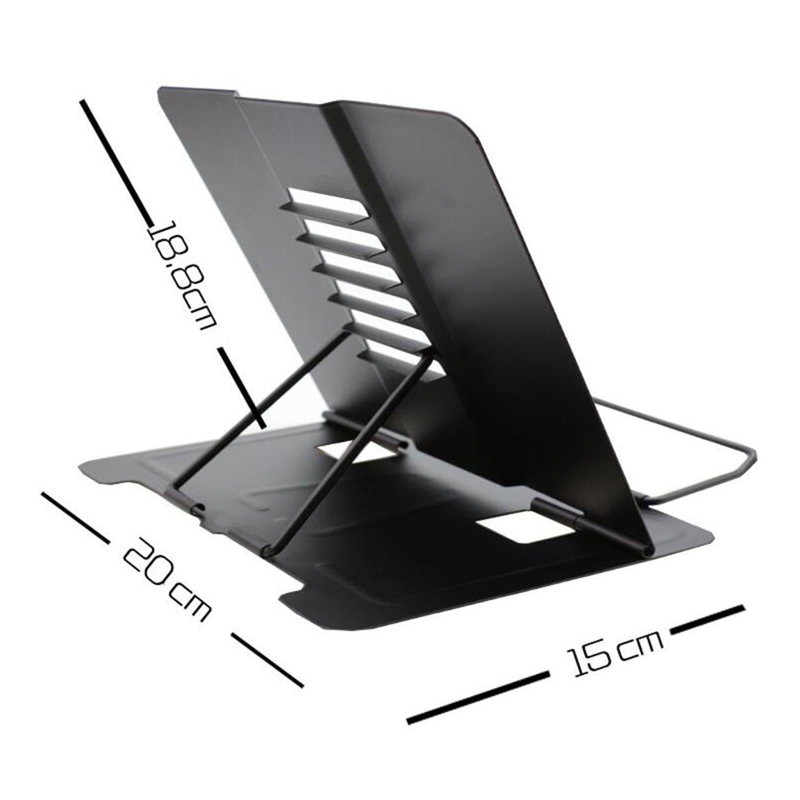 Portable Reading Stand Book Stand Document Holder Rack Adjustable Height Black
