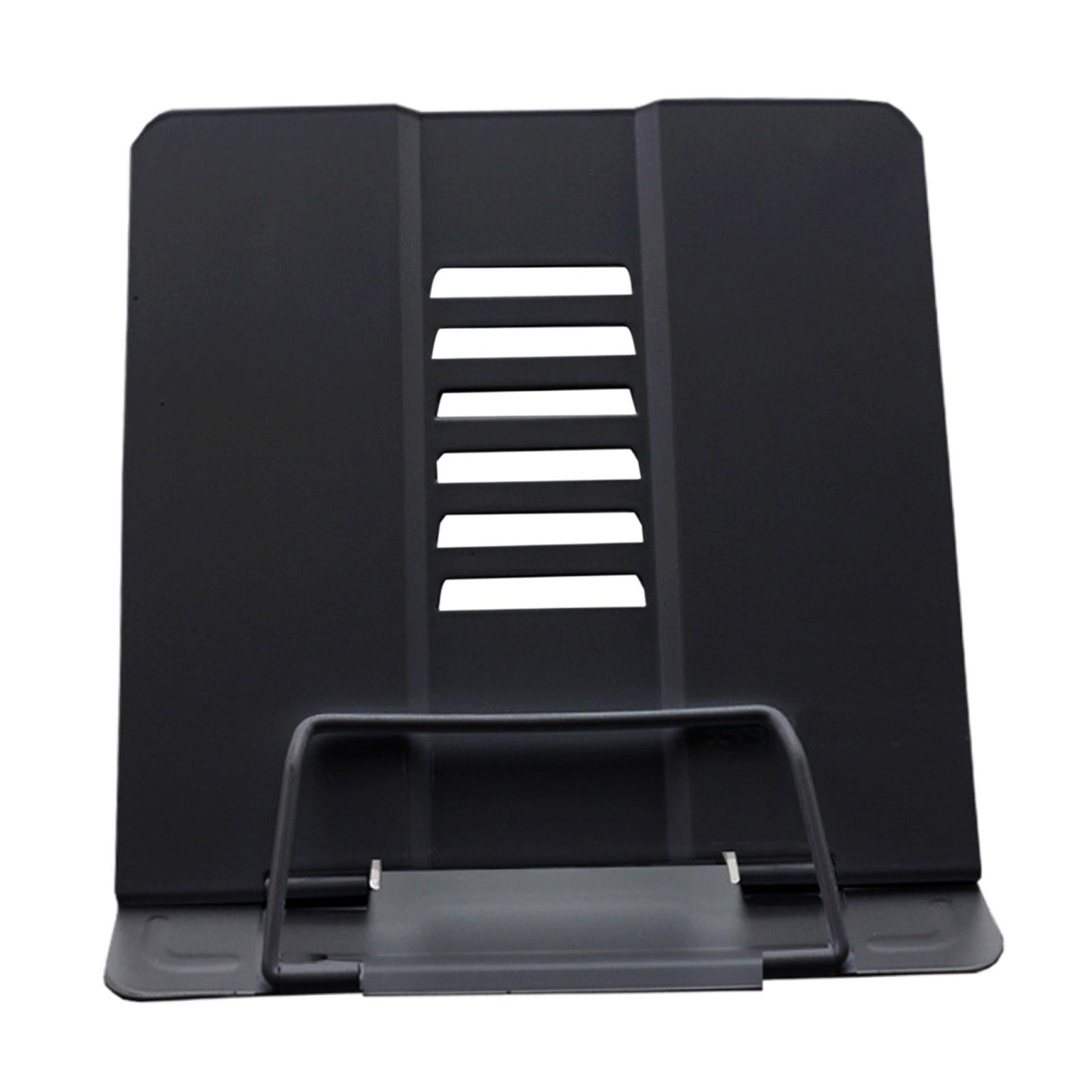 Portable Reading Stand Book Stand Document Holder Rack Adjustable Height Black