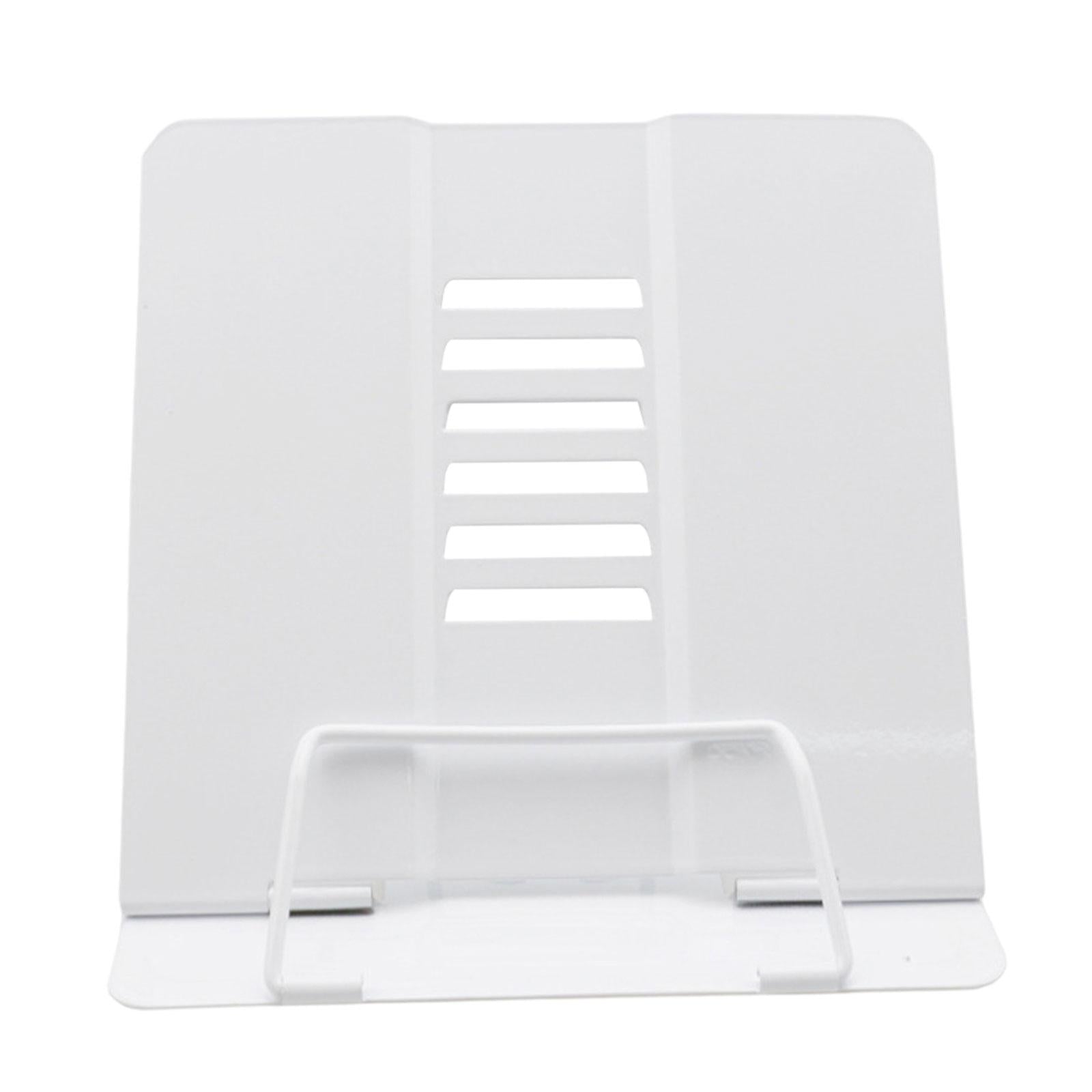 Portable Reading Stand Book Stand Document Holder Rack Adjustable Height White
