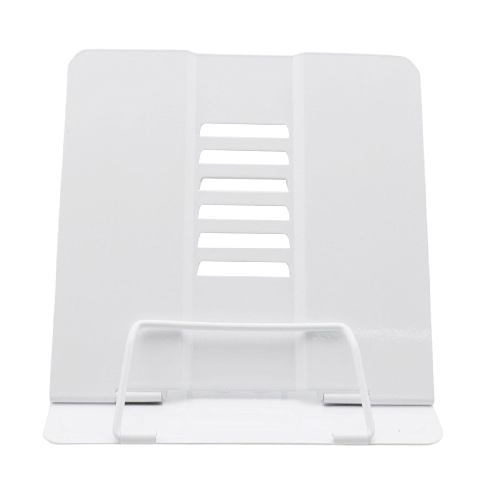 Portable Reading Stand Book Stand Document Holder Rack Adjustable Height White