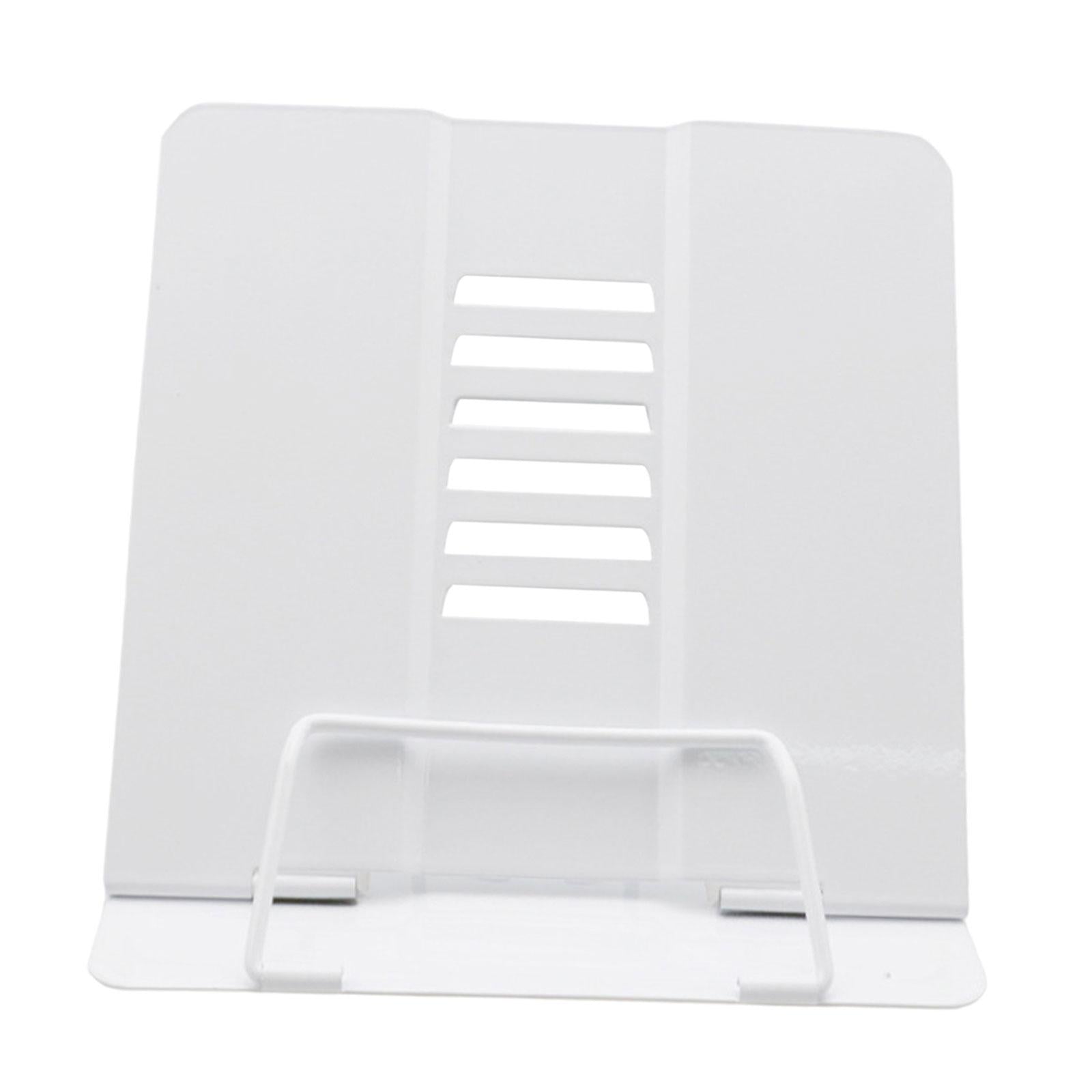 Portable Reading Stand Book Stand Document Holder Rack Adjustable Height White