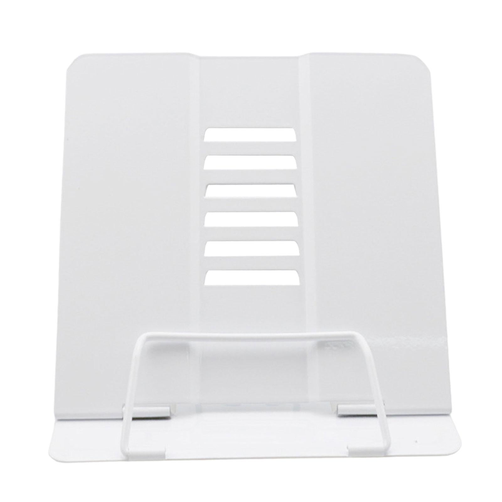 Portable Reading Stand Book Stand Document Holder Rack Adjustable Height White