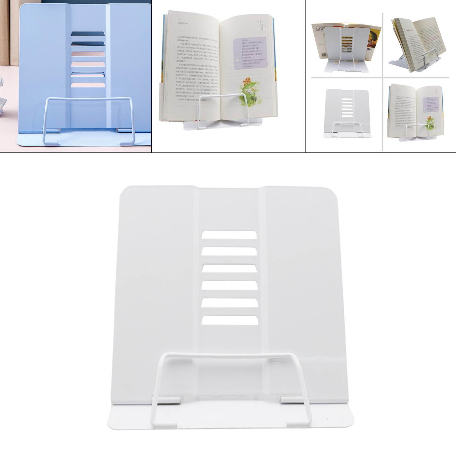 Portable Reading Stand Book Stand Document Holder Rack Adjustable Height White