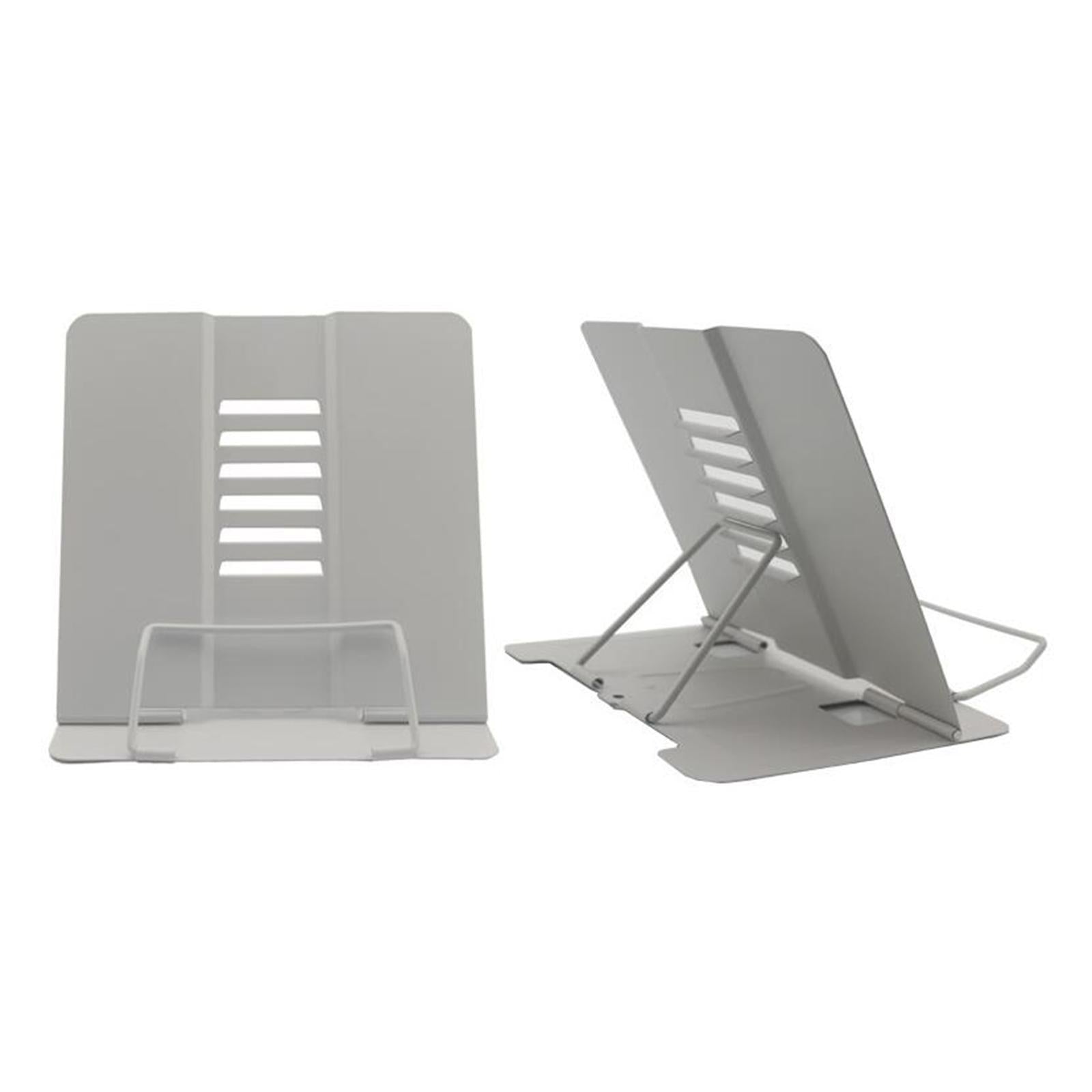 Portable Reading Stand Book Stand Document Holder Rack Adjustable Height Grey