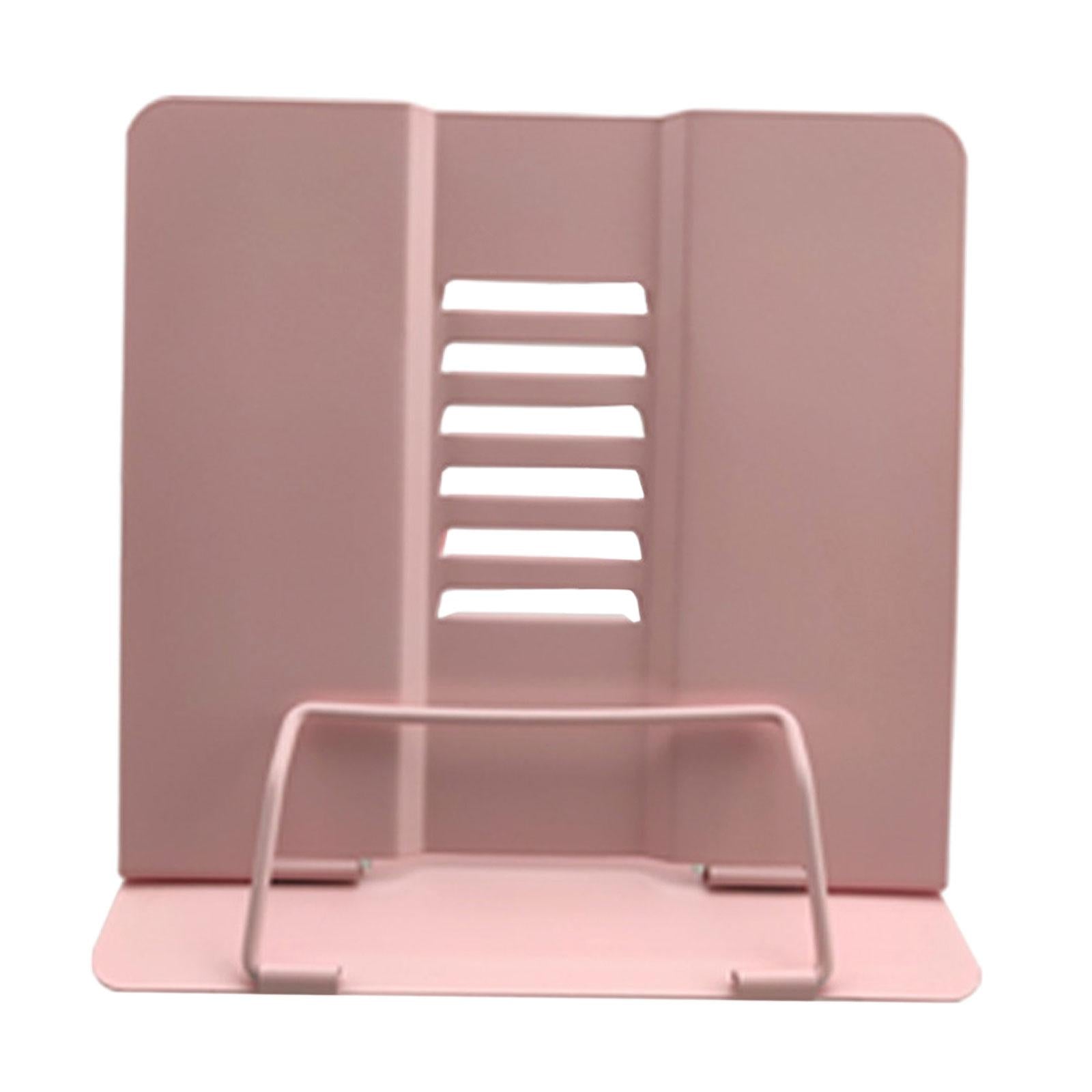 Portable Reading Stand Book Stand Document Holder Rack Adjustable Height Pink